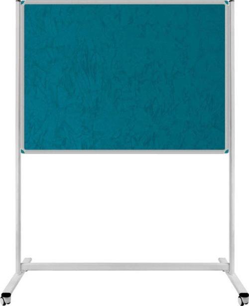 90 x 180 Cm Kumaş Kaplı Kumaşlı Pano Tekerlekli Ayaklı Sabit Tek Taraflı