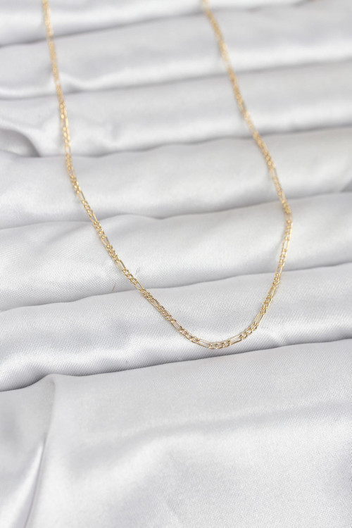Cm 14K Gold Renk 60 Cm Zincirli Kadın Kolye