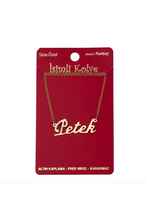 Petek İsimli Kolye (Kişiye Özel)