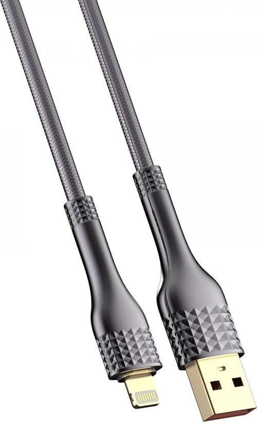 Ldnıo Hızlı Şarj Kablosu 2m Lightning Gri LS652