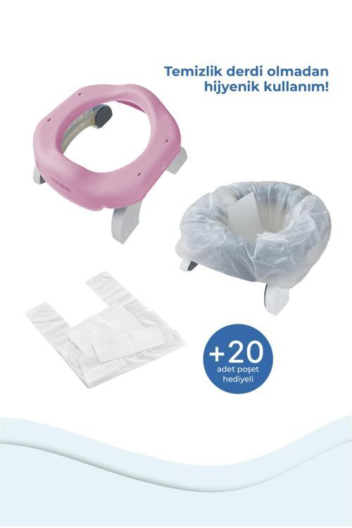 Portatif Lazımlık Hediye Poşetli Sarı