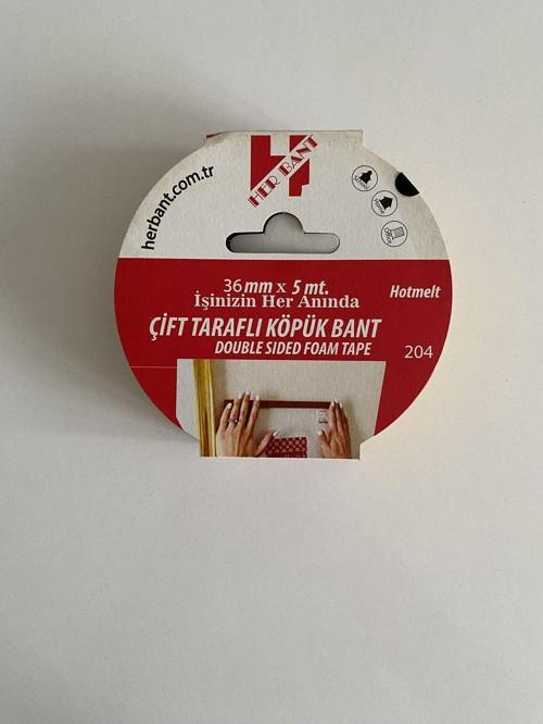 Çift Taraflı Köpüklü Bant