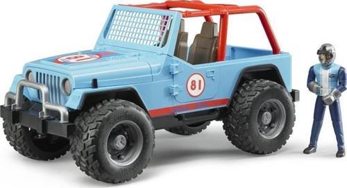Jeep Cross Safari Aracı Kasklı Pilotu Mavi BR02541