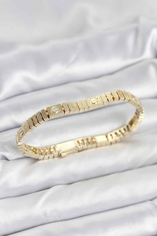 Gold Renk Vip Seri Bileklik - Tj-Bb8078