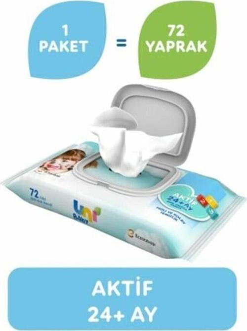 Aktif 24 Ay + Islak Mendil 72 Li