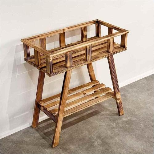 Ahşap Çiçeklik Raf Saksı Standı 2033