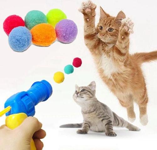 Peluş Top Atan İnteraktif Kedi Oyuncağı
