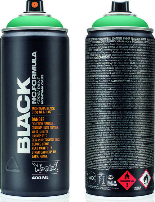 Black Sprey Boya 400ml Atlantis BLK6240