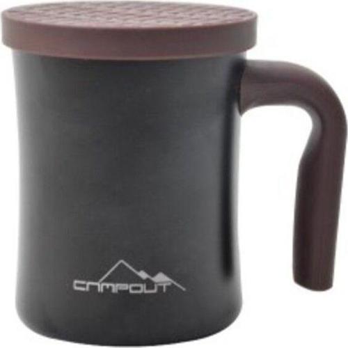 Campout Çift Katmanlı Termos Kupa Siyah