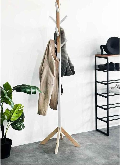 Ayaklı Askılık Ahşap Askı Elbise Askısı 6030