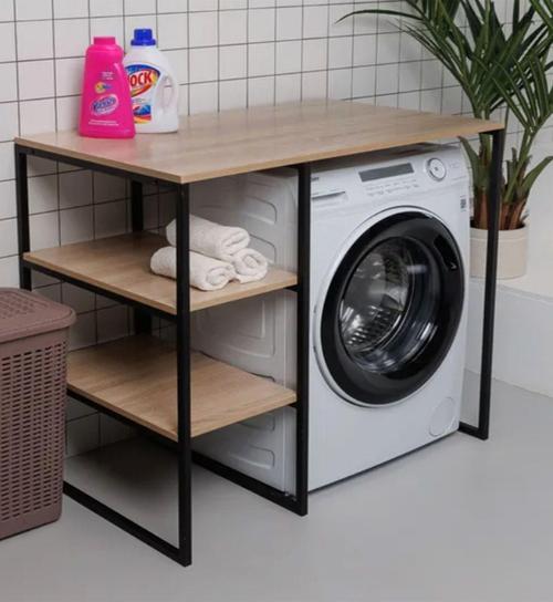 Banyo Dolabı Çok Amaçlı Çamaşır Makine Üstü Rafı 3032