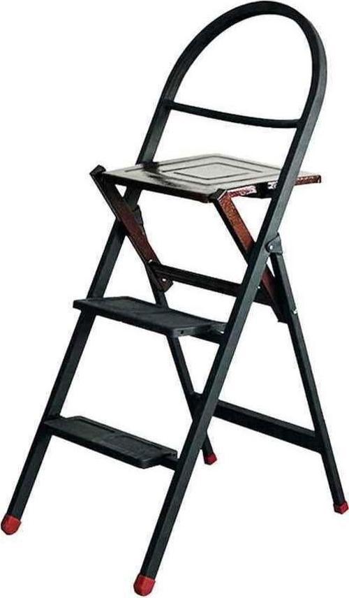 Merdiven Sandalye Katlanır Metal Merdiven 3 Basamaklı 8028