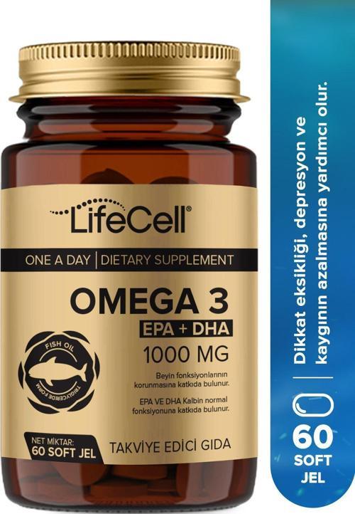 Omega3 Epa Dha 1000mg - 60 Adet Soft Jel Balık Yağı Desteği