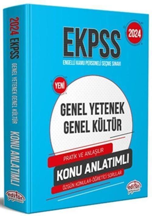 Editör 2024 EKPSS Genel Kültür Genel Yetenek Konu Anlatımlı