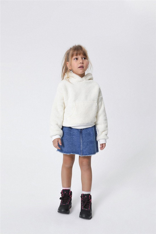 Mia Kız Çocuk Kapüşonlu Sweatshirt Ekru
