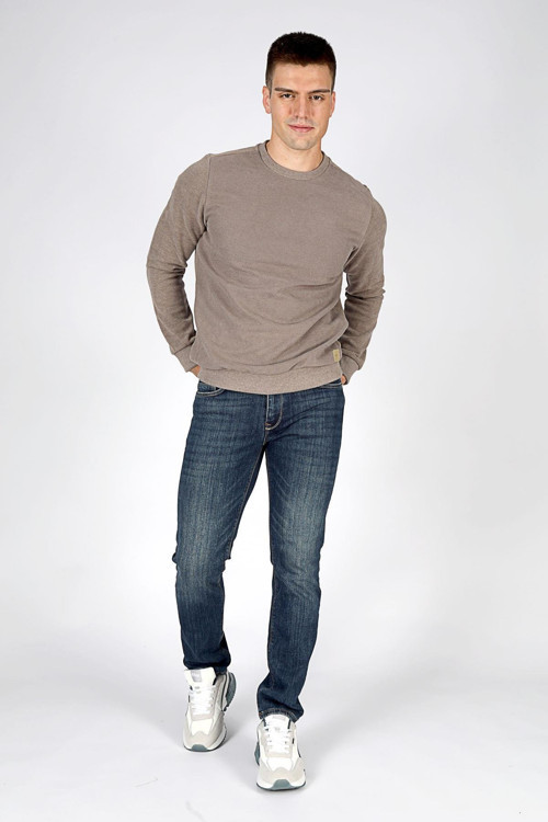 Jagger Normal Bel Dar Kesim Düz Paça Mavi Erkek Jean Pantolon