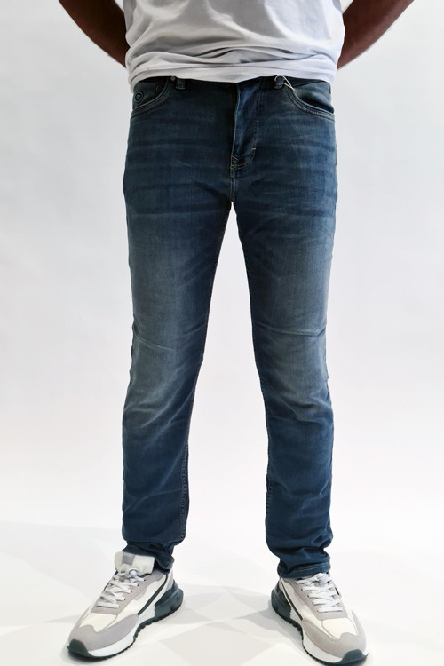 Tom Tailor Normal Bel Dar Kesim Dar Paça Mavi Erkek Jean Pantolon