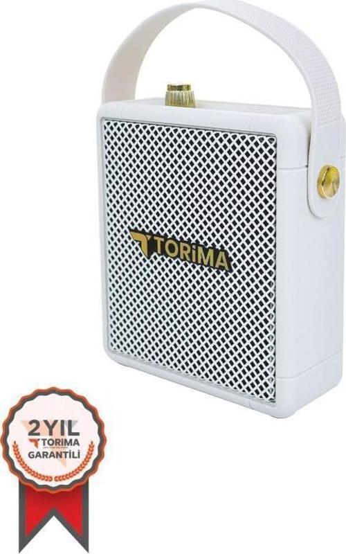 Beyaz D21 Taşınabilir Tasarım Bluetooth Hoparlör