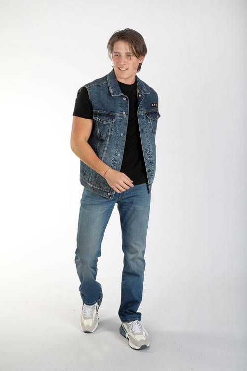 Men Vest Erkek %100 Pamuk Jean Yelek