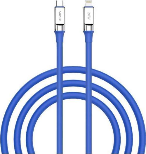 20W  USB-C Lightning Şarj ve Data Kablosu Mavi SC-67