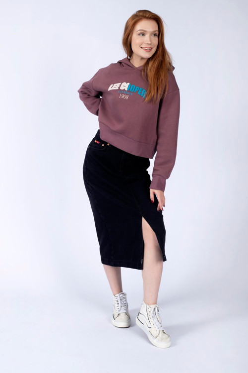 Ruby 1 Kadın %100 Pamuk Jean Etek Denim