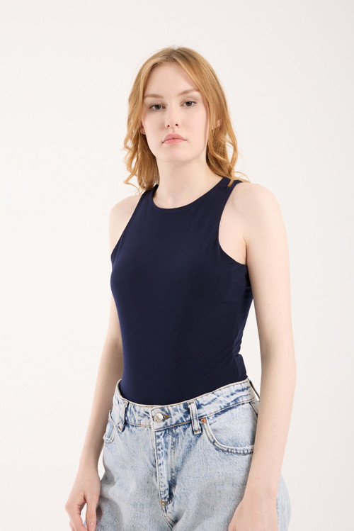 Kadın Sıfır Kol Bodysuit
