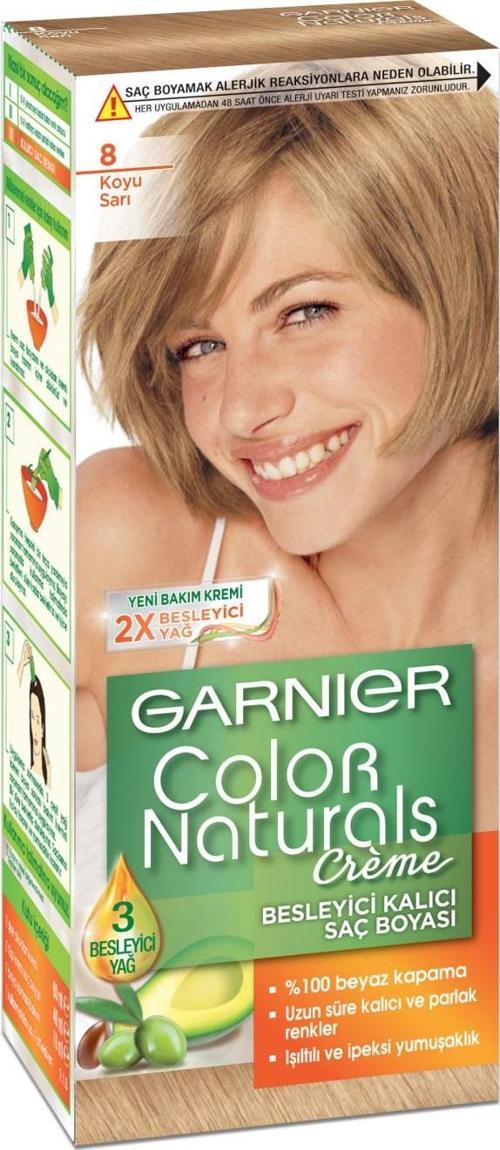 Color Naturals Saç Boyası 8 Koyu Sarı