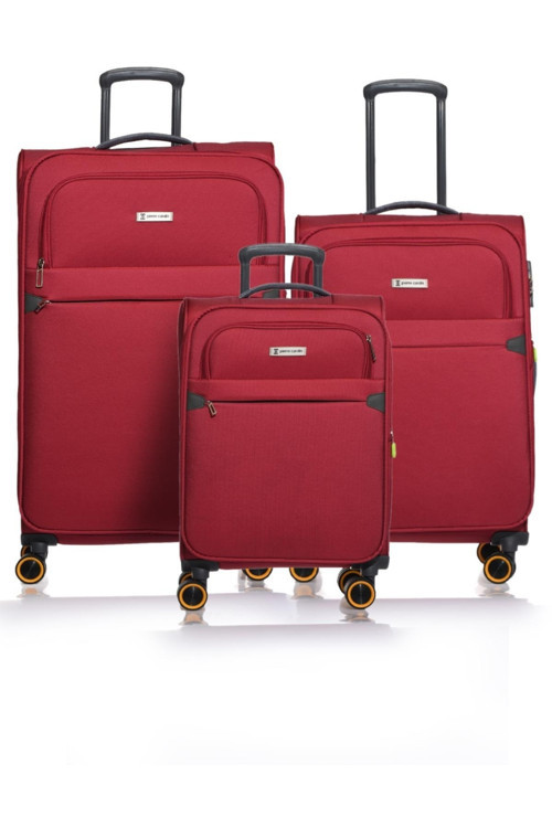04Pc6000-Set Fuşya Unisex 3 Lü Set Bavul