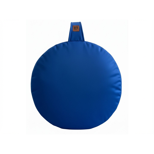 Kadife Yoga & Meditasyon Minderi, Ergonomik Oturma Destek Yastığı Mavi