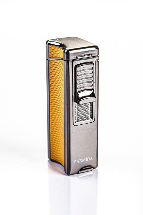 Tek Torch Pürmüz Sarı-Gunmetal Puro Çakmağı