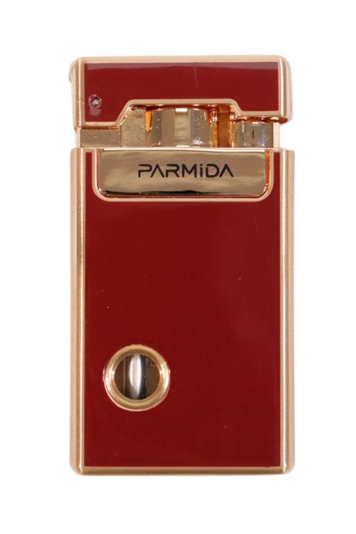 Tek Torch Pürmüz Soft Flame Özellikli Bordo-Gold Metal Puro Çakmağı