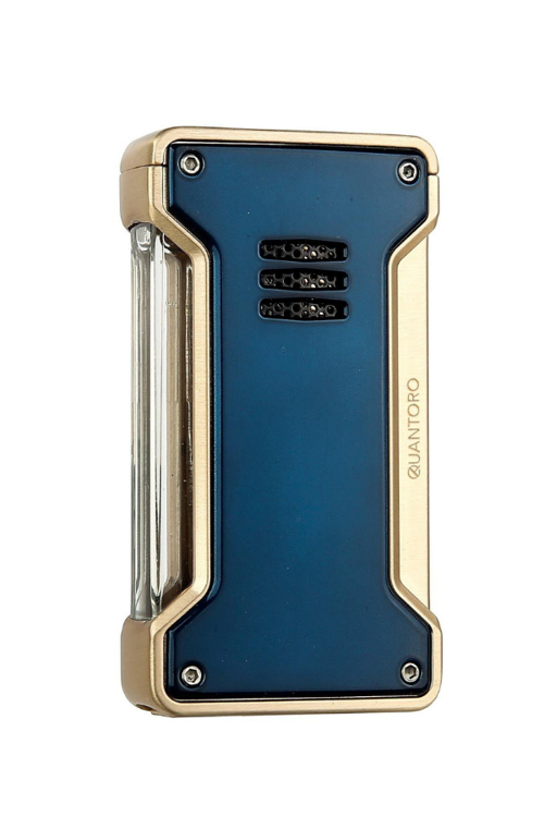 Tek Torch Pürmüz Mavi-Gold Metal Puro Çakmağı