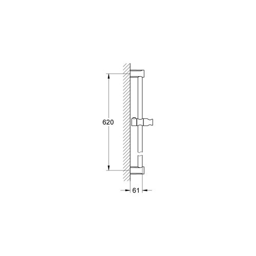New Tempesta Cosmopolitan Duş Sürgüsü 600mm 27521000