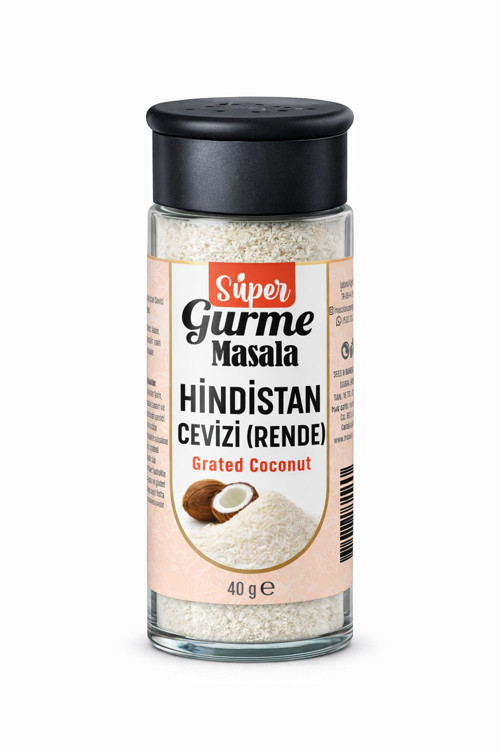Hindistan Cevizi Rende 40 gr Cam Kavanoz