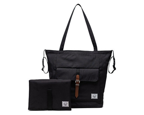 Retreat Tote Diaper Bag Omuz Çantası-En: 38 cm, Boy: 39 cm, Derinlik: 15 cm 11402-00001 Siyah