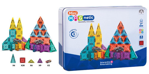 Mini Seyahat Tipi Metal Kutulu 43 Parça Magnet Oyun Seti