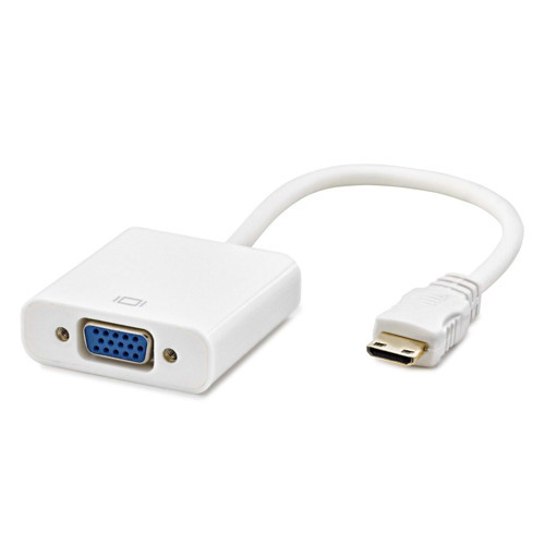 Büro Ev Ofis Cihazları için Beyaz 1080P Hdmı Mını To Vga F Çevirici