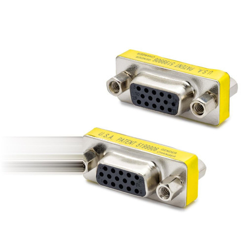 Büro Ev Ofis Cihazları için Silver Mini Gende Vga F To Vga F Dönüştürücü