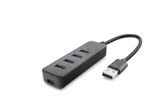 Büro Ev Ofis Cihazları için Siyah 4PORT Usb3 Hub Switch