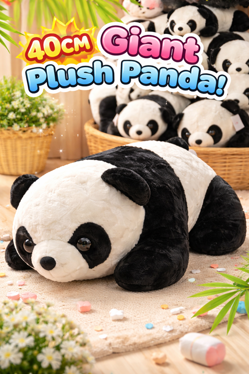 40 CM Peluş Panda Dev Boy Yumuşacık Sevimli Panda Oyuncak
