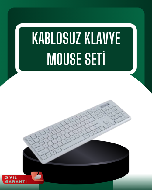 uygun USB Alıcılı Kablosuz Klavye Mouse - Geniş Uyumluluk, Sessiz Tuşlar popüler
