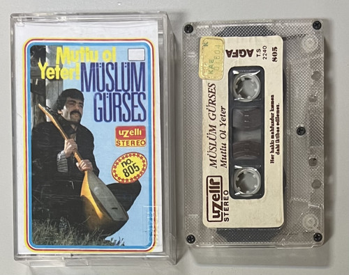 Müslüm Gürses Mutlu Ol Yeter Kaset (Uzelli Kağıt Baskı)