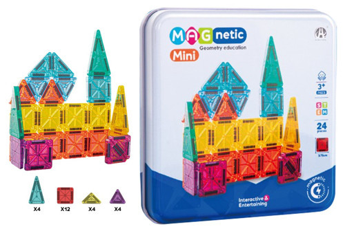 Mini Seyahat Tipi Metal Kutulu 24 Parça Magnet Oyun Seti