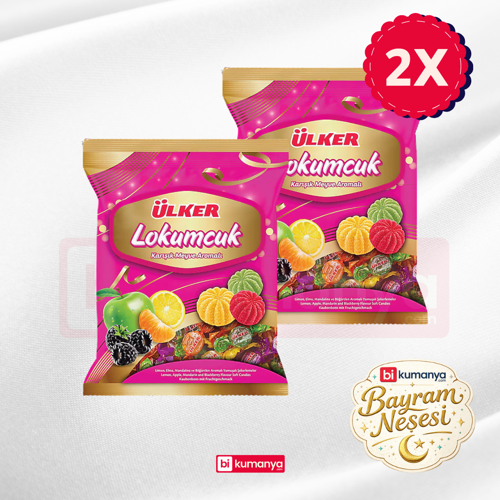 Lokumcuk Karışık Meyve Aromalı Yumuşak Şekerleme 350 gr (2 Adet)