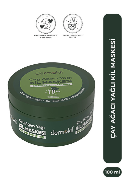 Çay Ağacı Yağlı Gözenek Sıkılaştırıcı Kil Maskesi 100 ml