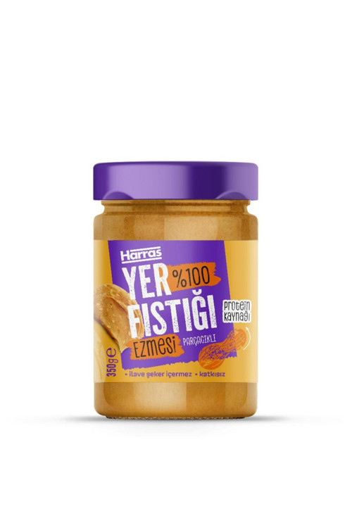 Katkısız %100 Yer Fıstığı Ezmesi 350gr Şeker İlavesiz Fıstık Ezmesi