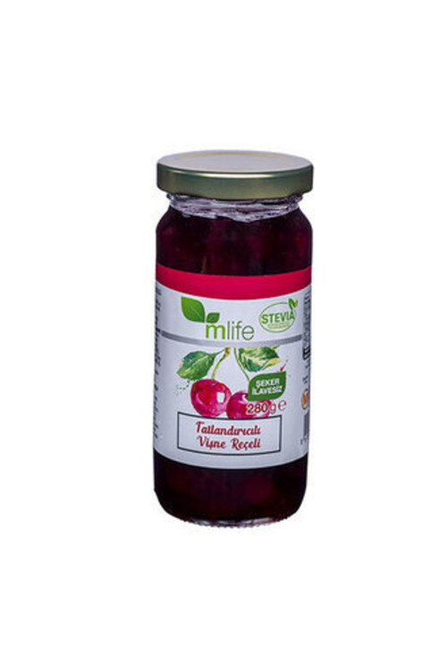 Tatlandırıcılı Vişne Reçeli 280 G ( 4 Adet )