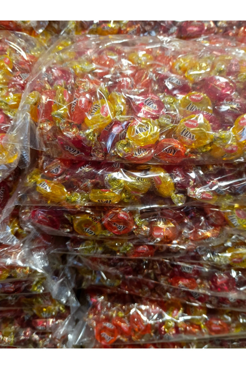 Kent Meyveli Bonbon Şeker 1 kg Karışık Meyveli Portakal Limon