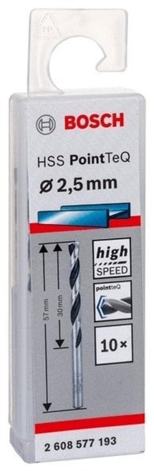 Bosch - HSS-PointeQ Metal Matkap Ucu 2,5 mm 10'lu