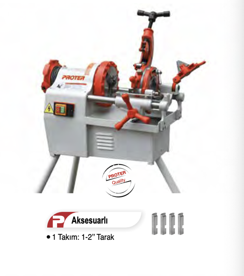 PR1002 Tezgah Tip Pafta Makinası 900W 1/2'' - 2''
